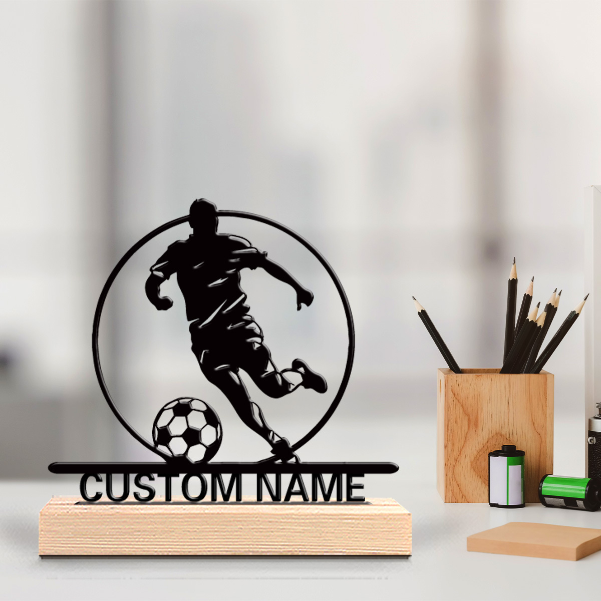Office Furniture Home - Estátua de Metal Personalizada de Jogador