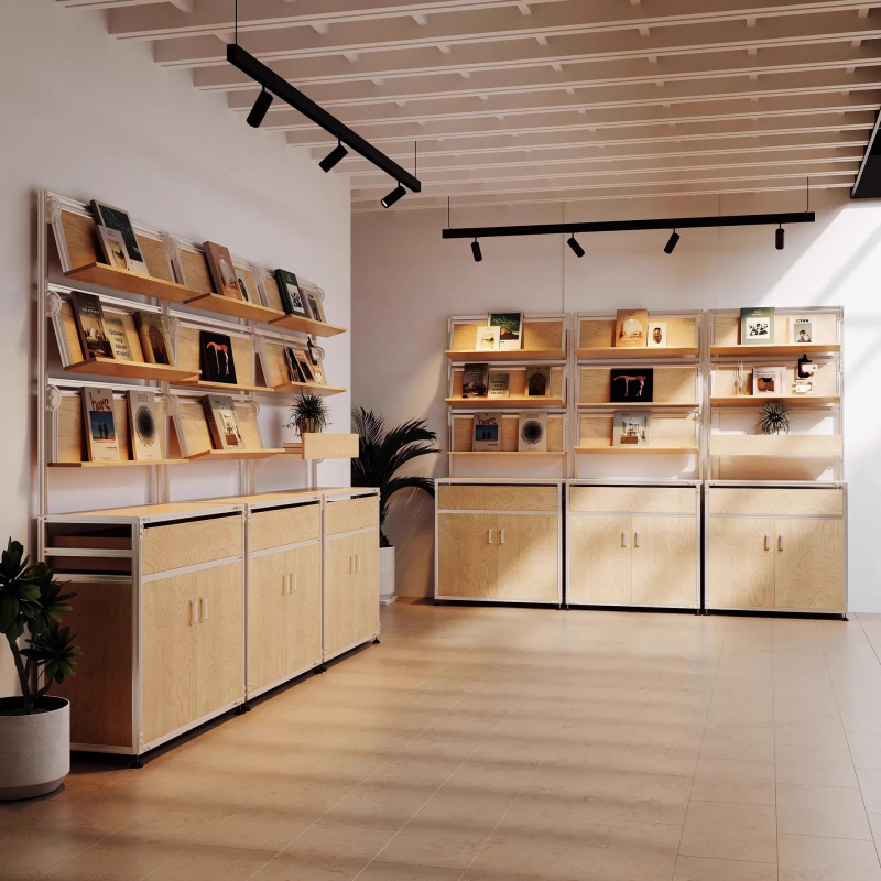 Office Furniture Home - Móveis para Cafeteria Modernos: Estante Expositora