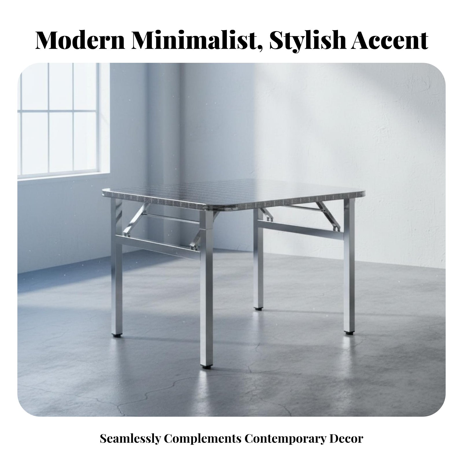 Office Furniture Home - Mesa Retangular Dobrável, Design Compacto, Móveis