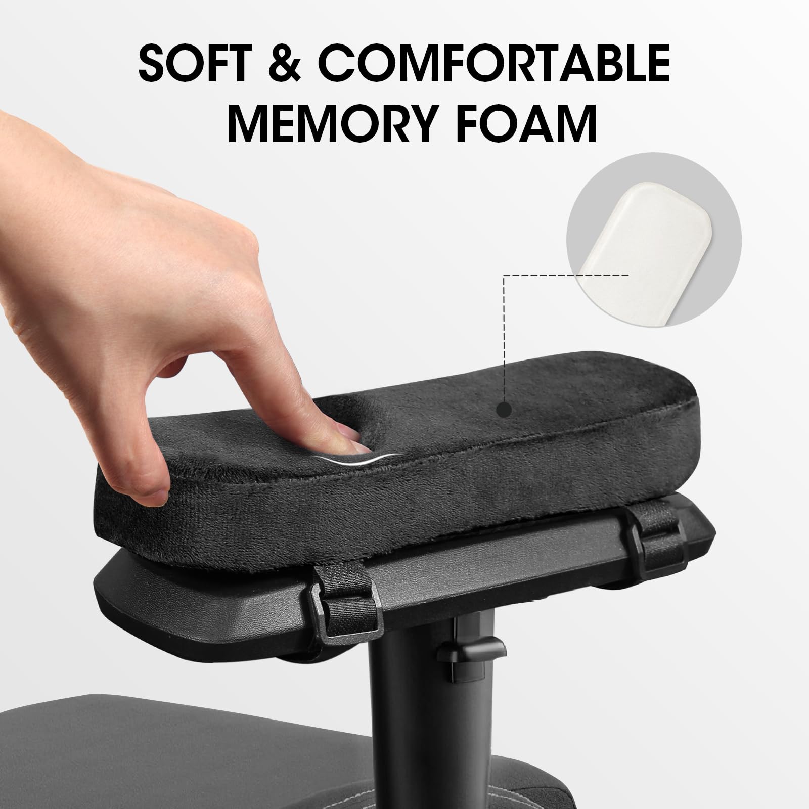 Visitor Chair Padded - 2/4/8 pçs almofadas de apoio de