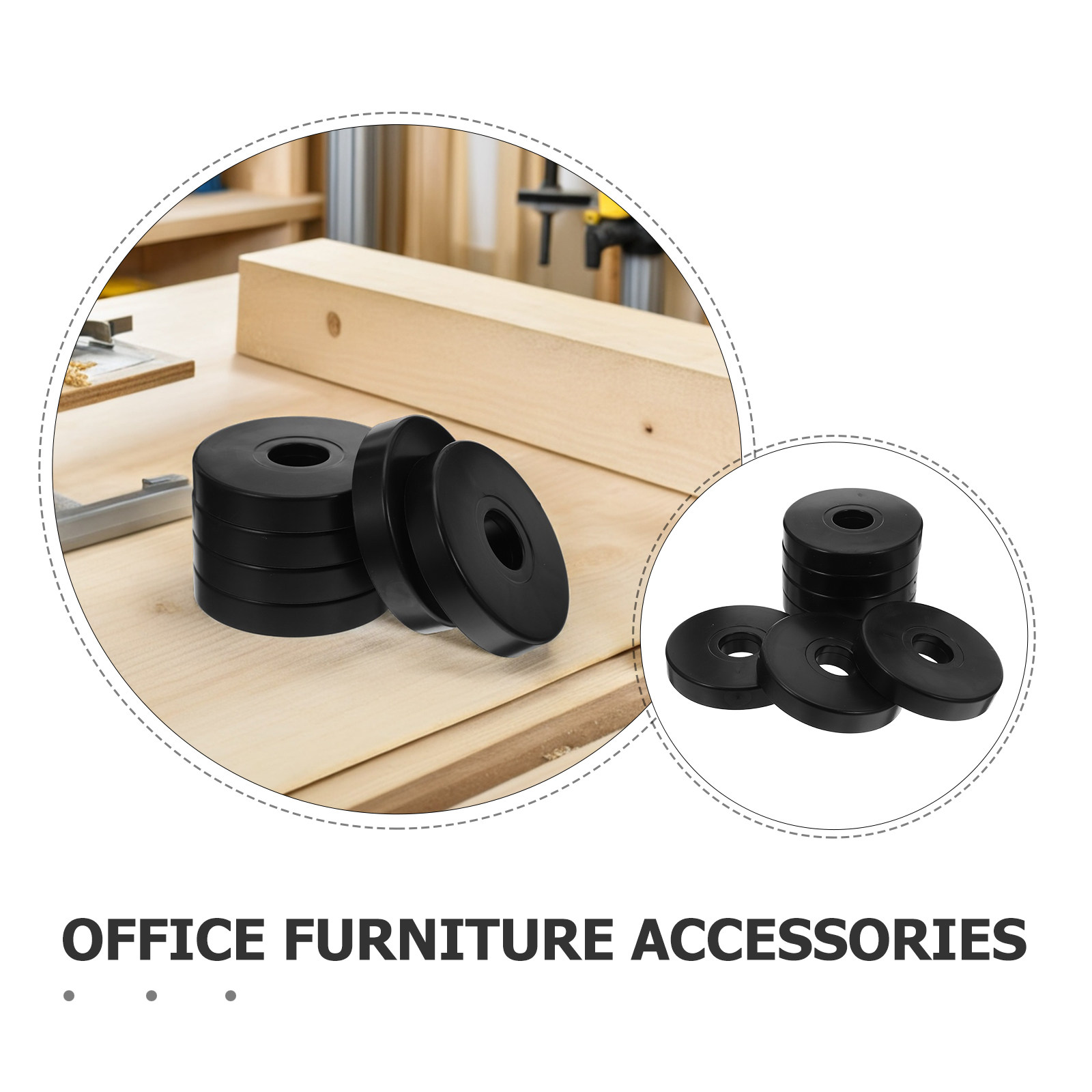 12 Peças de Protetores Redondo - Office Furniture Home avaliação e preço