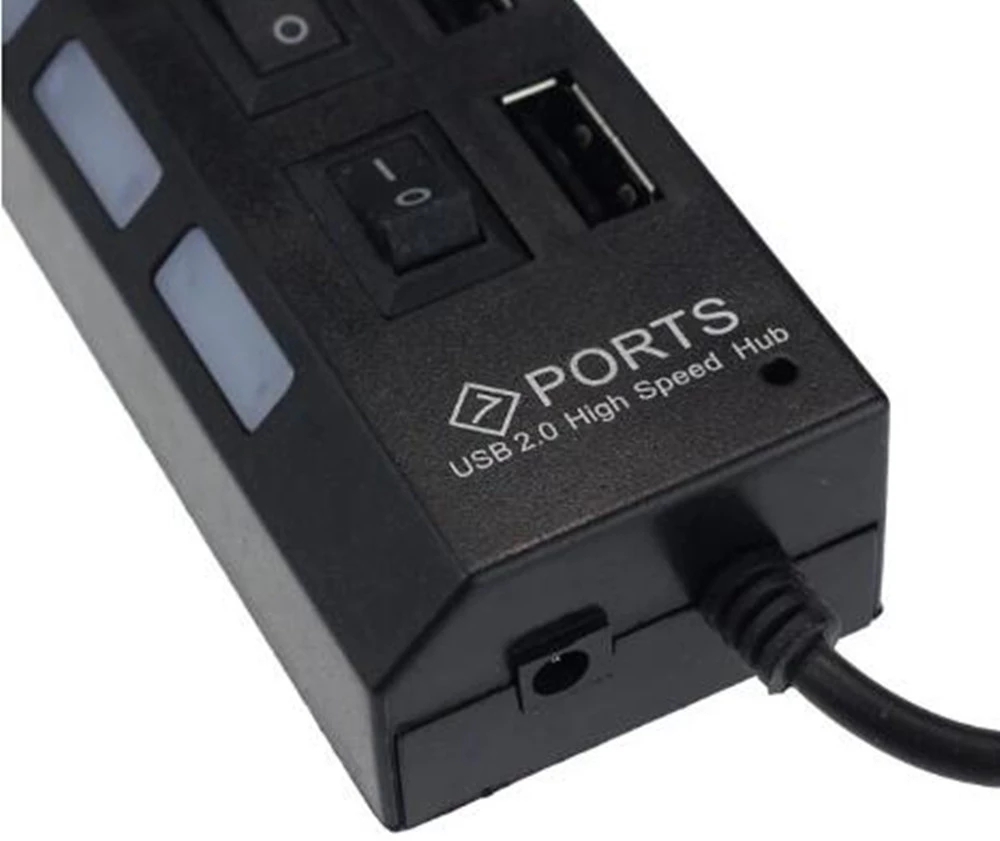 Hub USB 2.0 de 7 portas para l - Office Supply Cart avaliação e preço